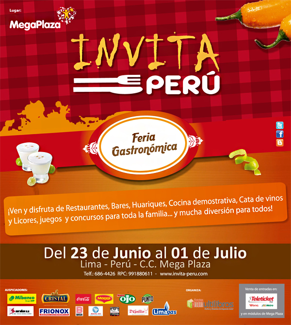 SOROBAN te invita a la feria Gatronómica más grande de Lima Norte "INVITA PERÚ".